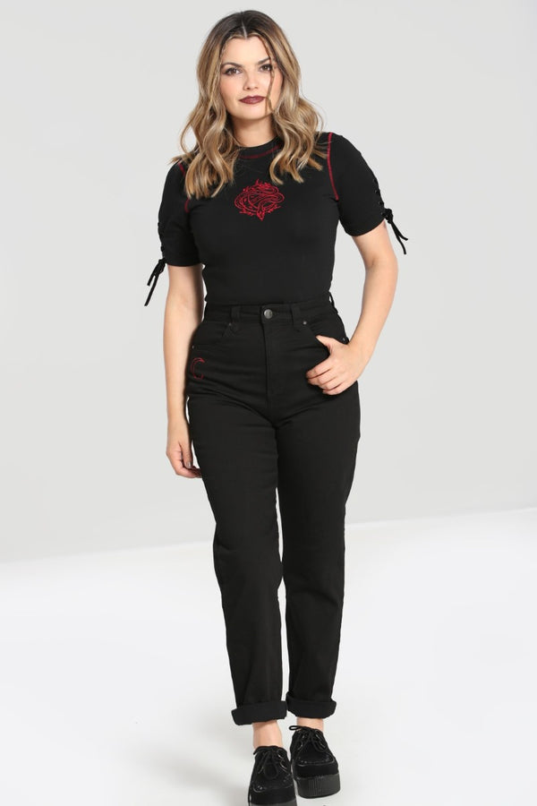 Hell Bunny Tallulah Jeans Black