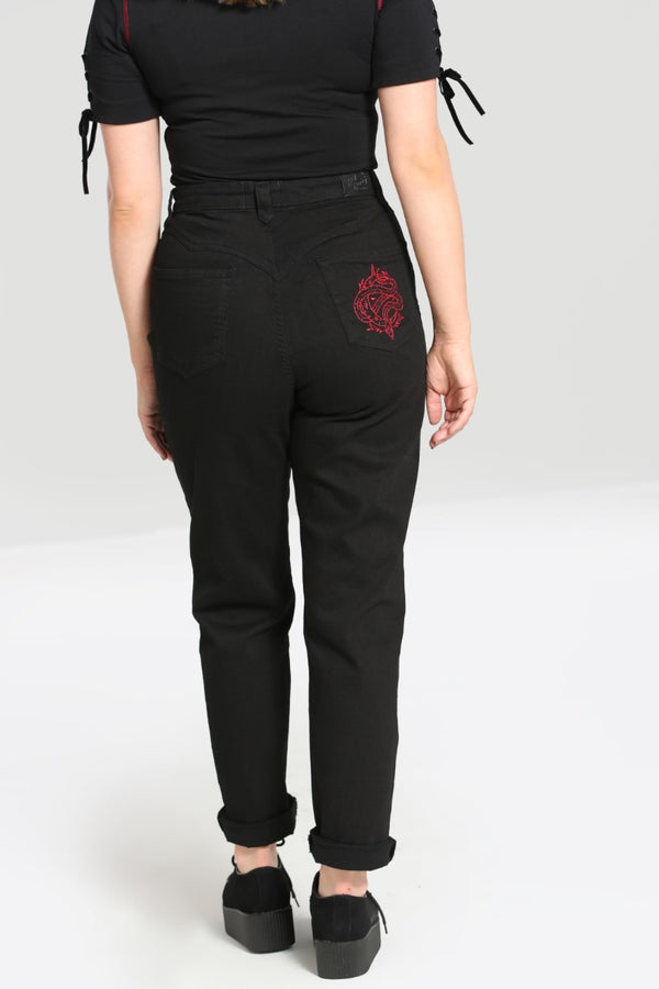 Hell Bunny Tallulah Jeans Black