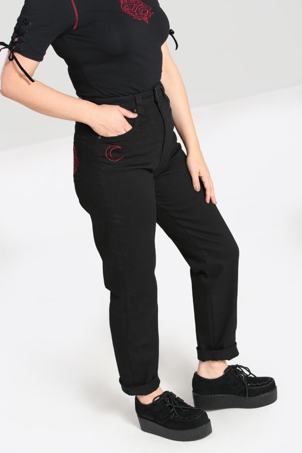 hell bunny Tallulah Jeans Black