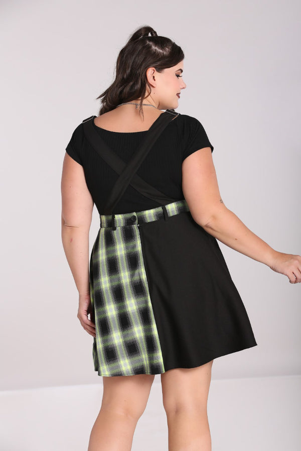 Hell Bunny Tammy Pinafore Dress Black