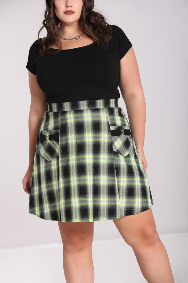 hell bunny Tammy Skirt Black