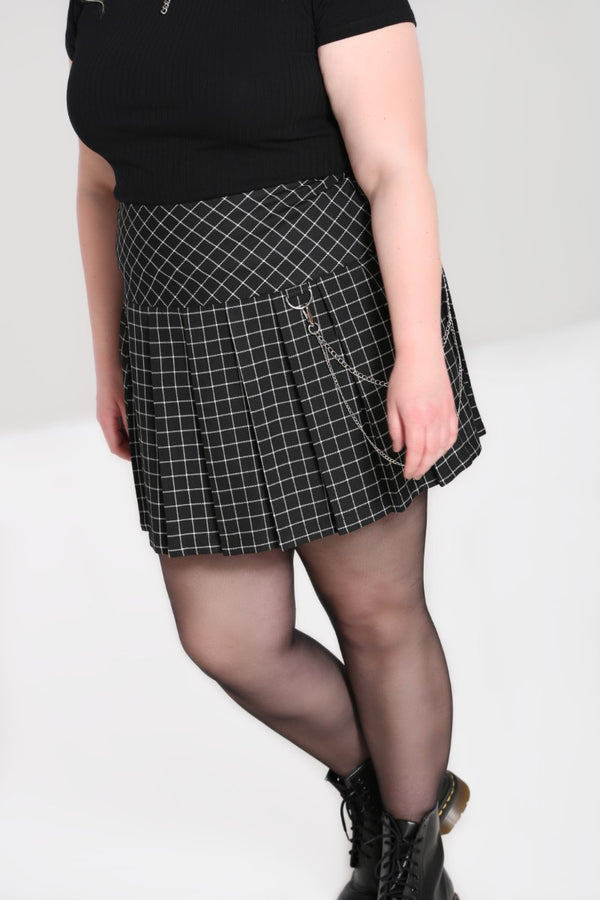 Hell Bunny Tate Mini Skirt Black