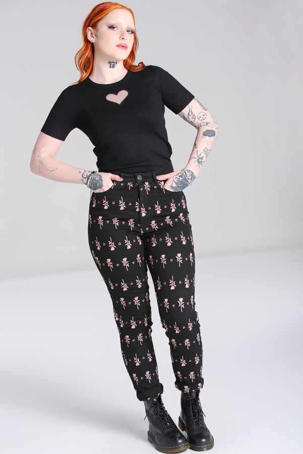 Hell Bunny The Lover Jeans Black