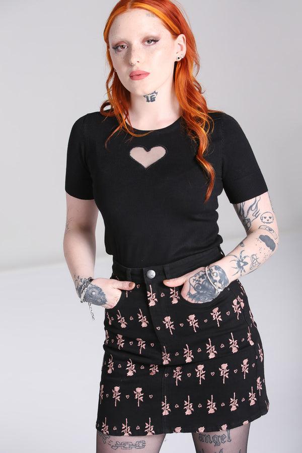hell bunny The Lover Skirt Black