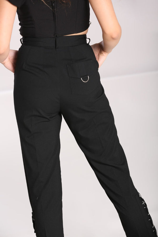 Hell Bunny Tifa Trousers Black