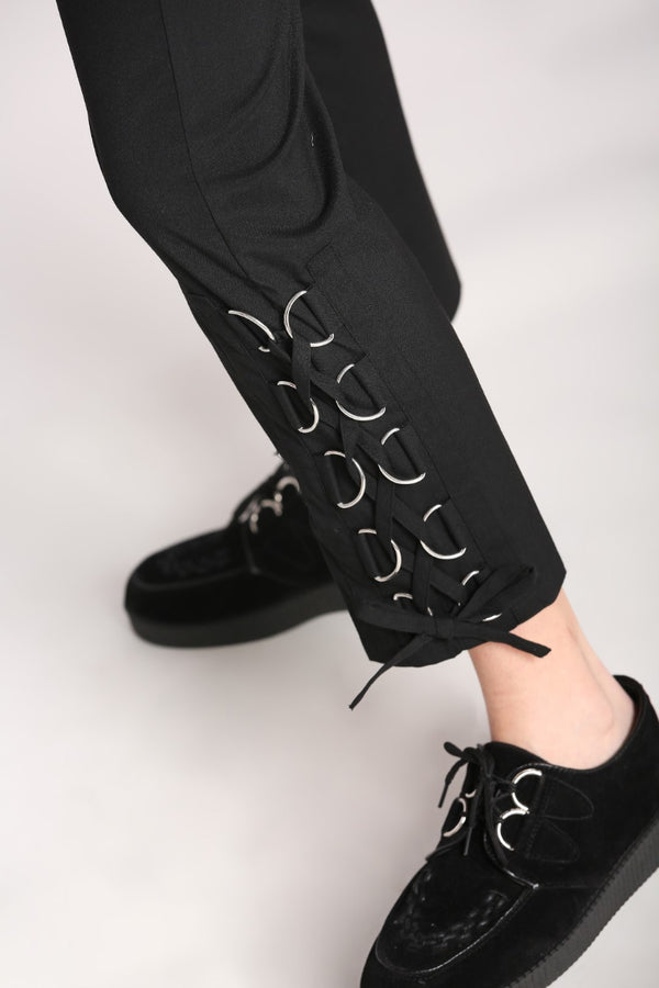 Hell Bunny Tifa Trousers Black