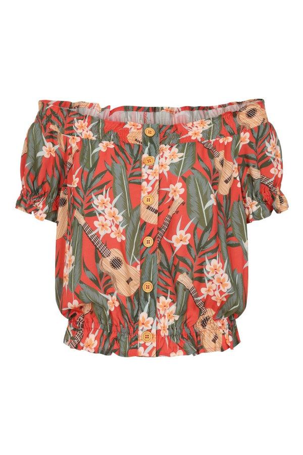 Hell Bunny Ukulele Top Orange