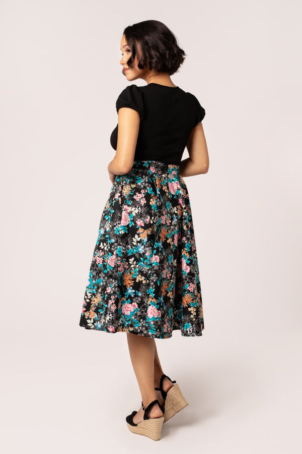 Hell Bunny Umi Skirt Black