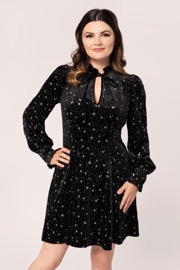 hell bunny Vela Dress Black