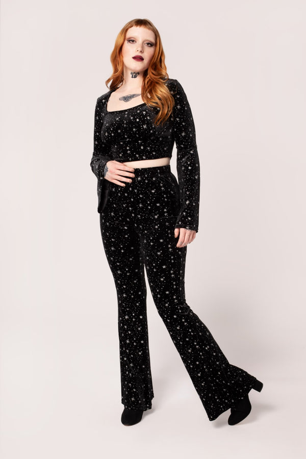 Hell Bunny Vela Trousers Black