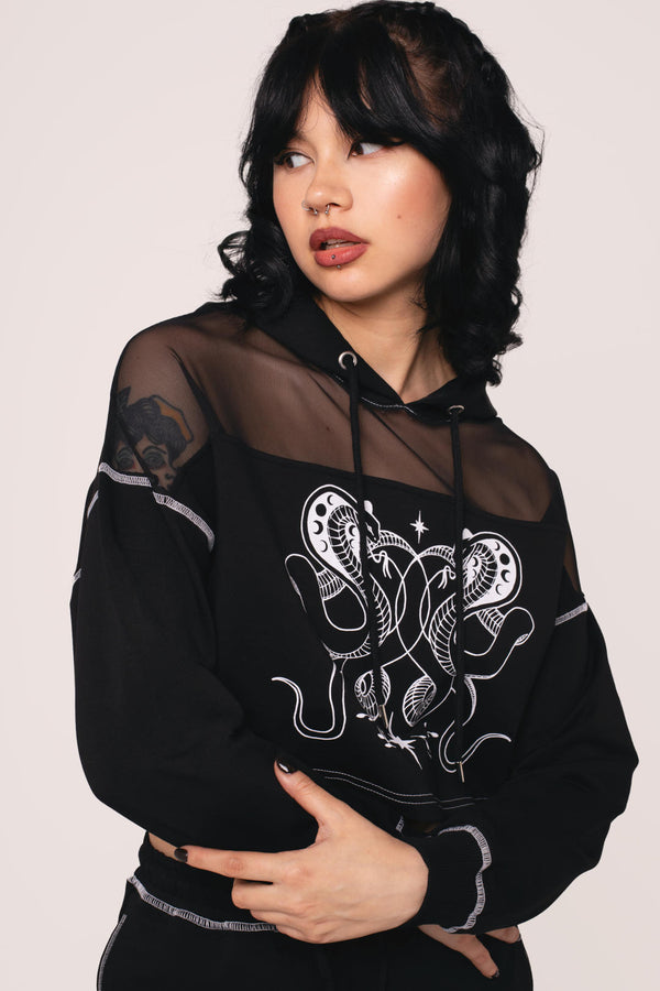 Hell Bunny Venom Hoodie Black