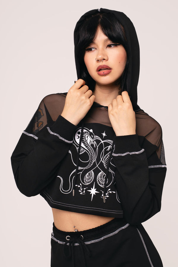Hell Bunny Venom Hoodie Black