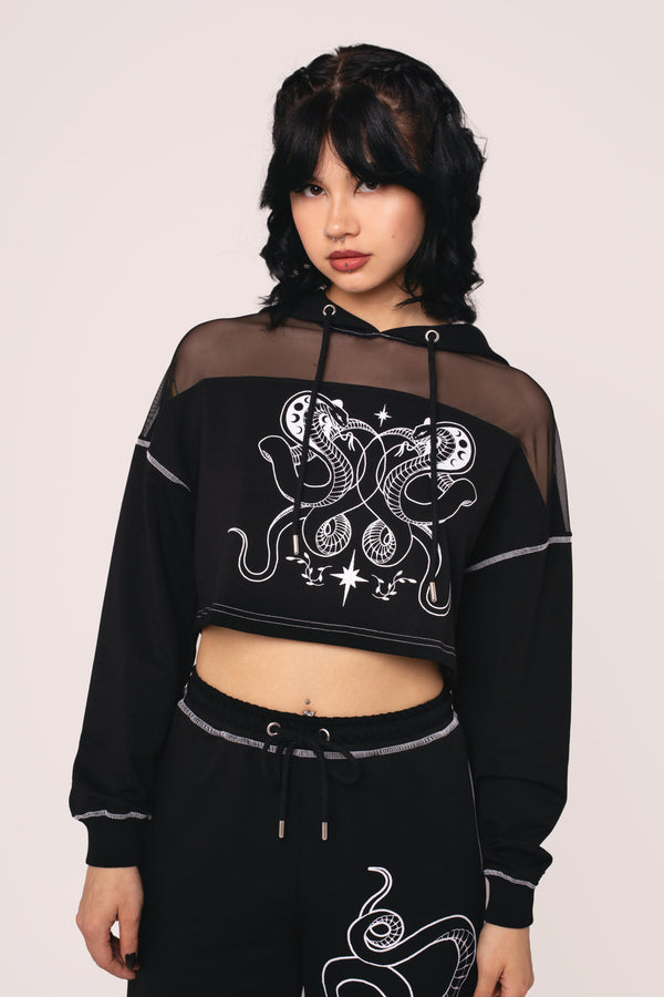 hell bunny Venom Hoodie Black