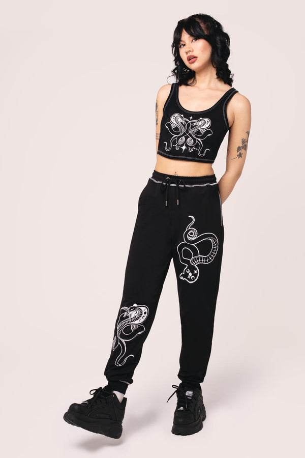 Hell Bunny Venom Joggers Black