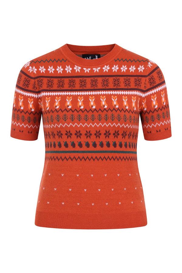 Hell Bunny Vixey Jumper Brown
