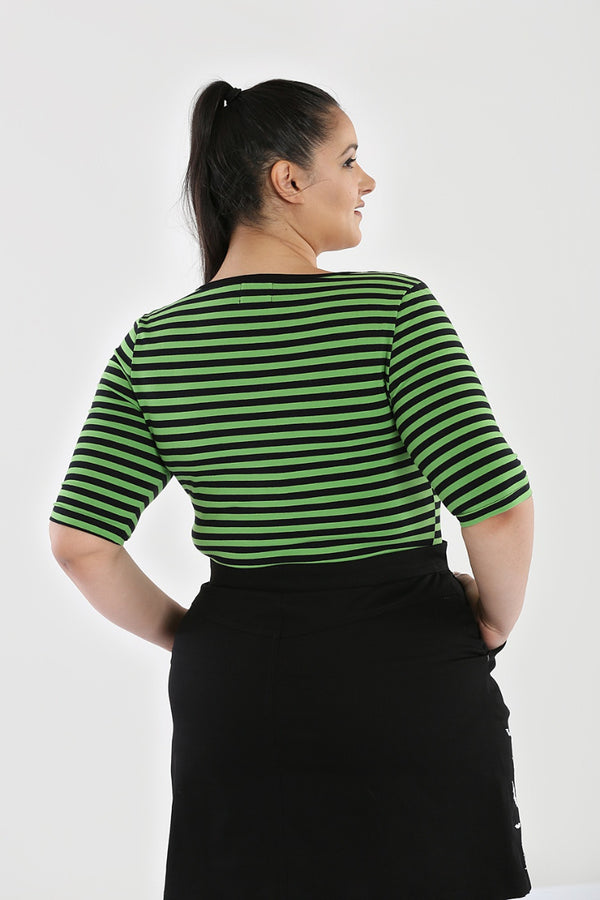 Hell Bunny Warlock Top Black / Green