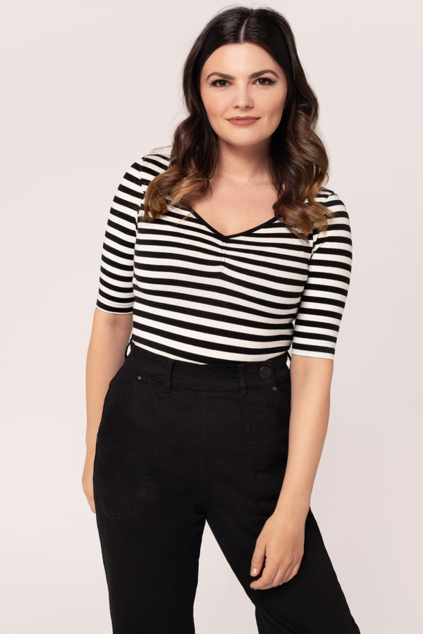 Hell Bunny Warlock Top H Black/White