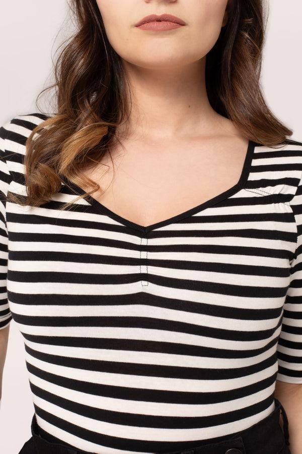 Hell Bunny Warlock Top H Black/White