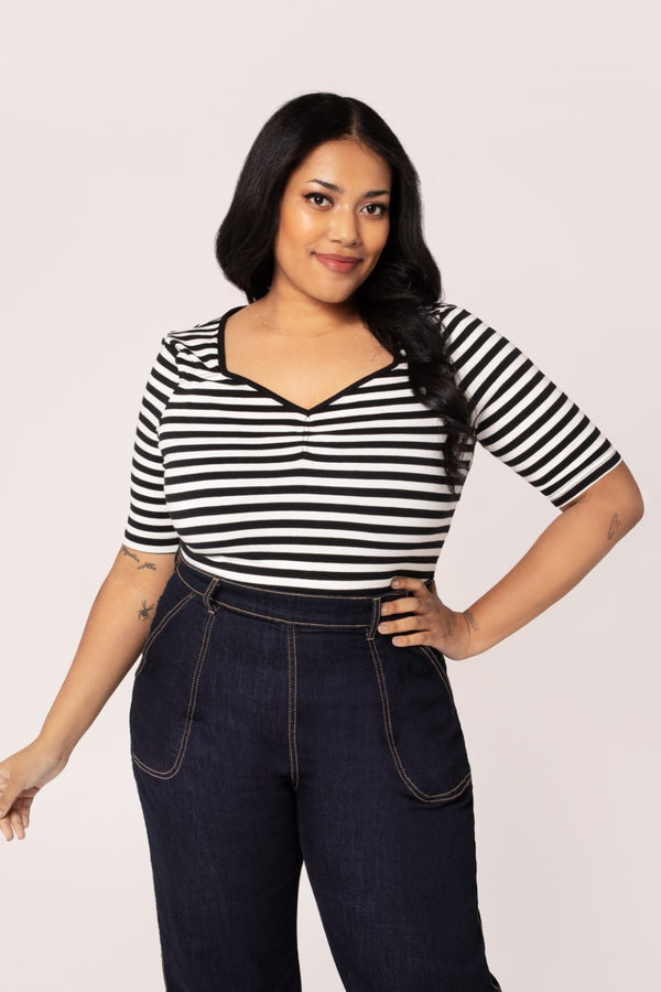 Hell Bunny Warlock Top H Black/White