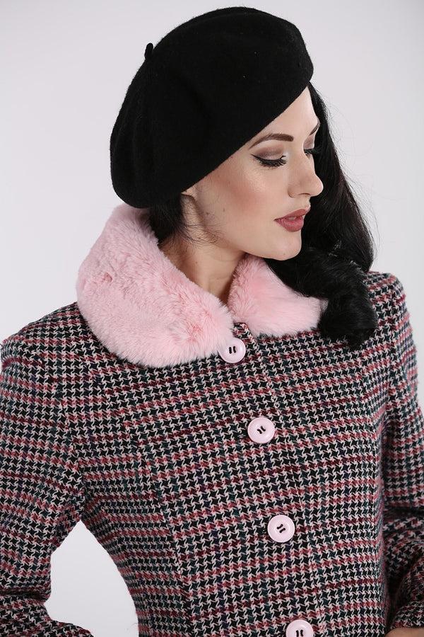 Hell Bunny Watson Coat Pink