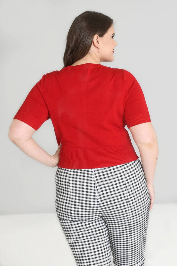 Hell Bunny Wendi Cardigan Red