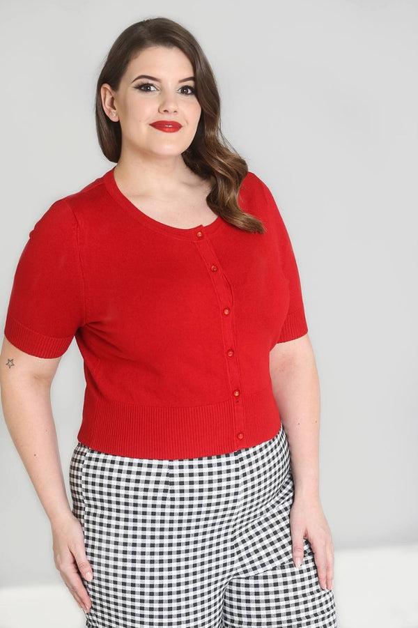 hell bunny Wendi Cardigan Red