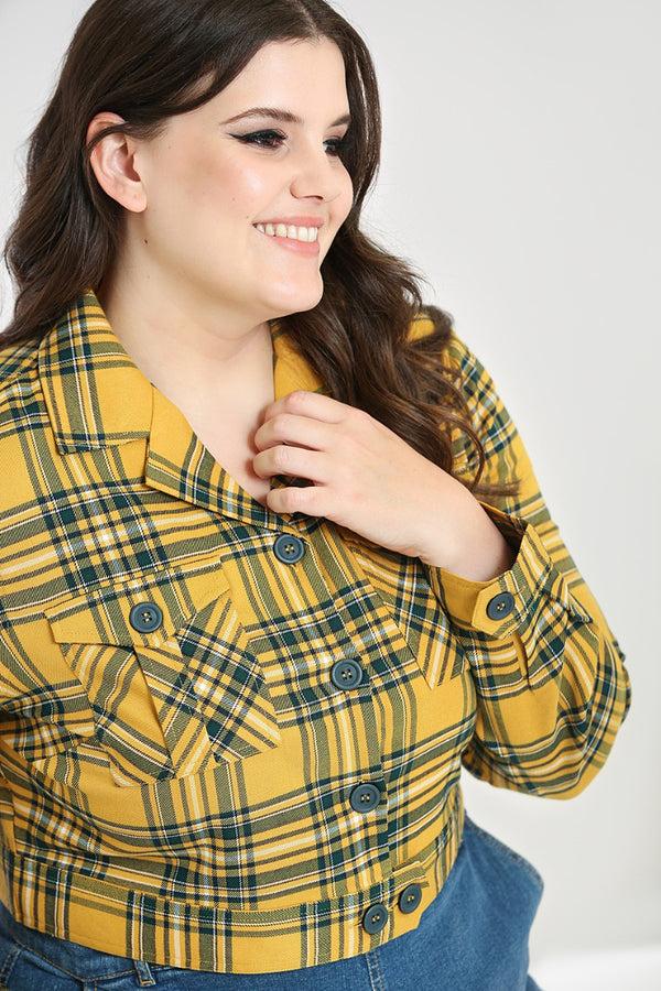 Hell Bunny Wither Jacket Mustard