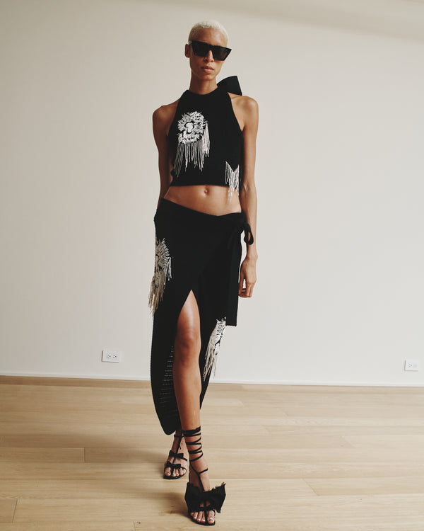 Hellessy Alma Knit Skirt Black