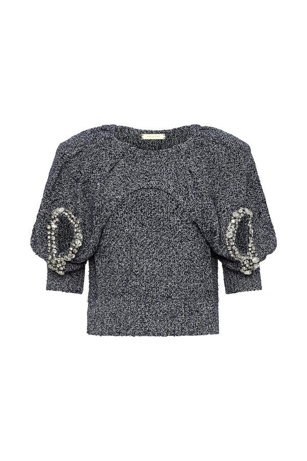 hellessy Ara Sweater Heathered Navy