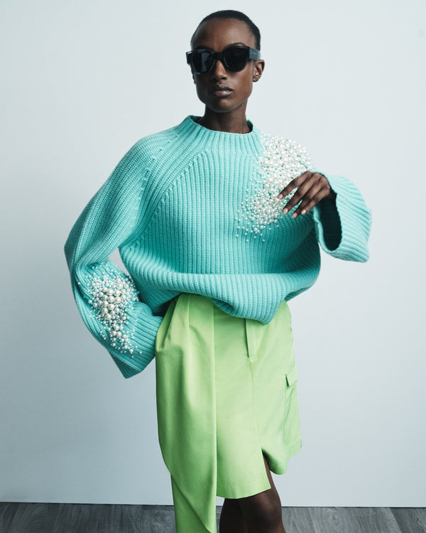 hellessy Ariel Sweater Aqua