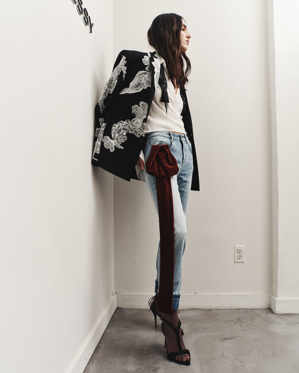 hellessy Arin Jeans Medium Wash/Maroon