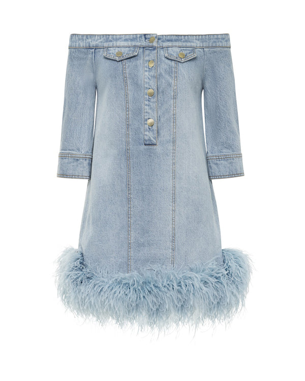 hellessy Barbara Dress Medium Wash