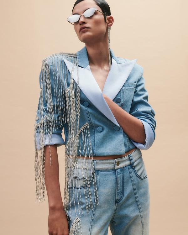 hellessy Beck Blazer Light Wash