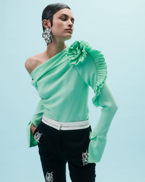 hellessy Belle Blouse Seafoam