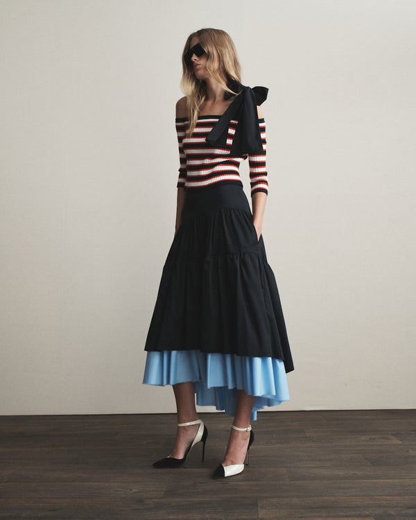 hellessy Carlo Top Red-black Stripe