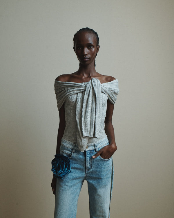 Hellessy Clara Top Heather Grey