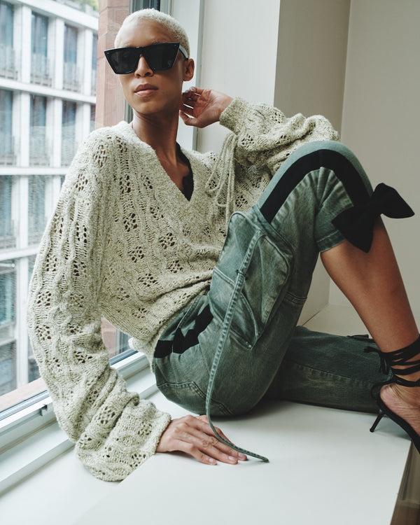 Hellessy Connor Cargo Pants Distressed Olive