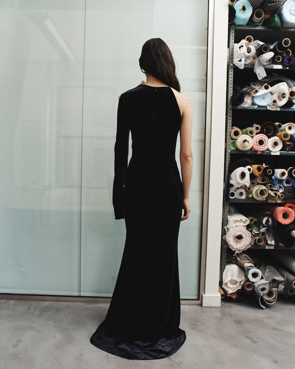 Hellessy Deidra Gown Navy/Blush