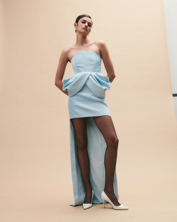 hellessy Denysia Dress Ice Blue