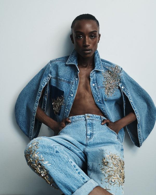 Hellessy Dorsia Shirt Medium Wash