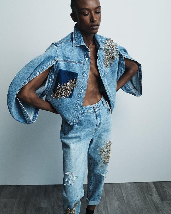 Hellessy Dorsia Shirt Medium Wash