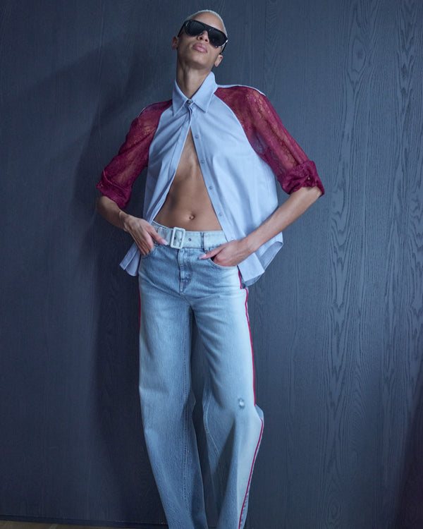 Hellessy Halcyon Shirt Blue Bordeaux