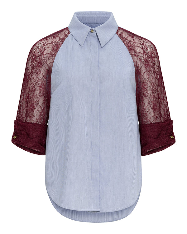 hellessy Halcyon Shirt Blue Bordeaux