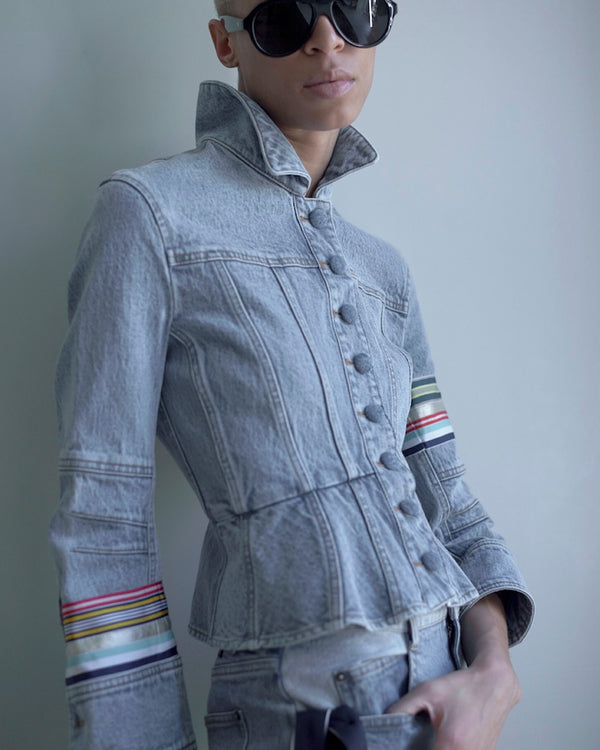 Hellessy Kai Jean Jacket Medium Wash