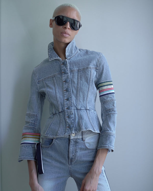 Hellessy Kai Jean Jacket Medium Wash