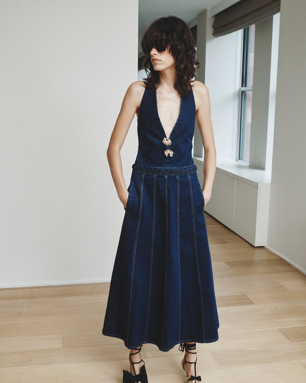 Hellessy Kika Dress Dark Wash