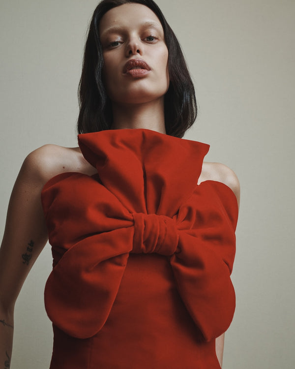 hellessy Luisa Bustier Scarlet