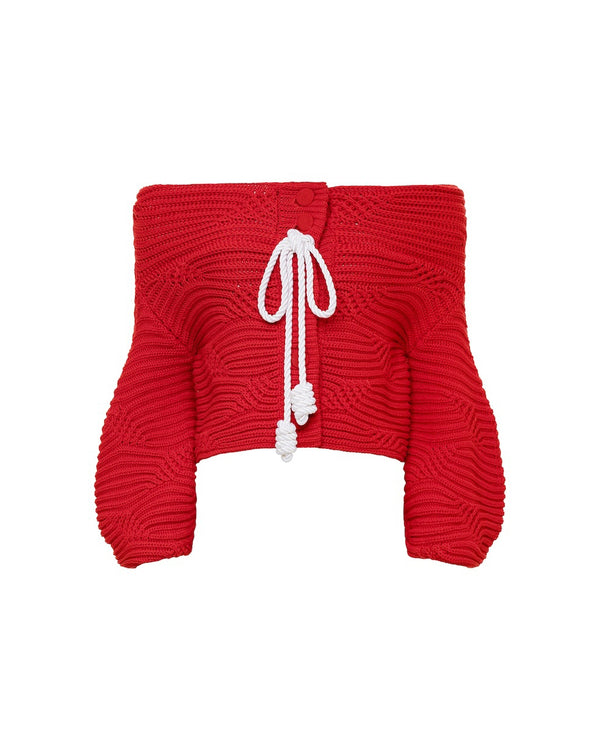 hellessy Magalie Cardigan Red