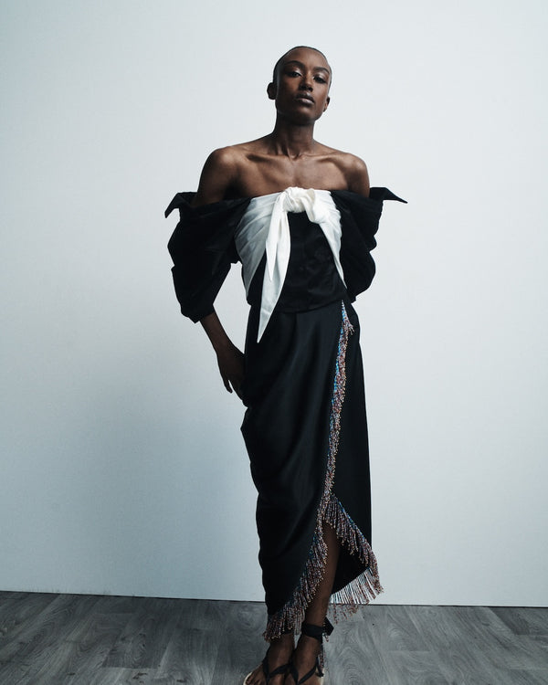 Hellessy Magda Bustier Black