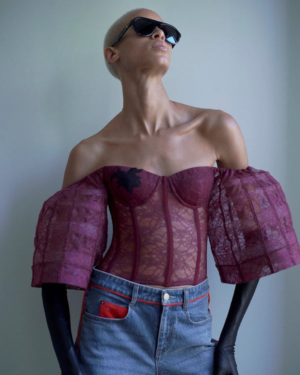 Hellessy Morrison Bustier Bordeuax